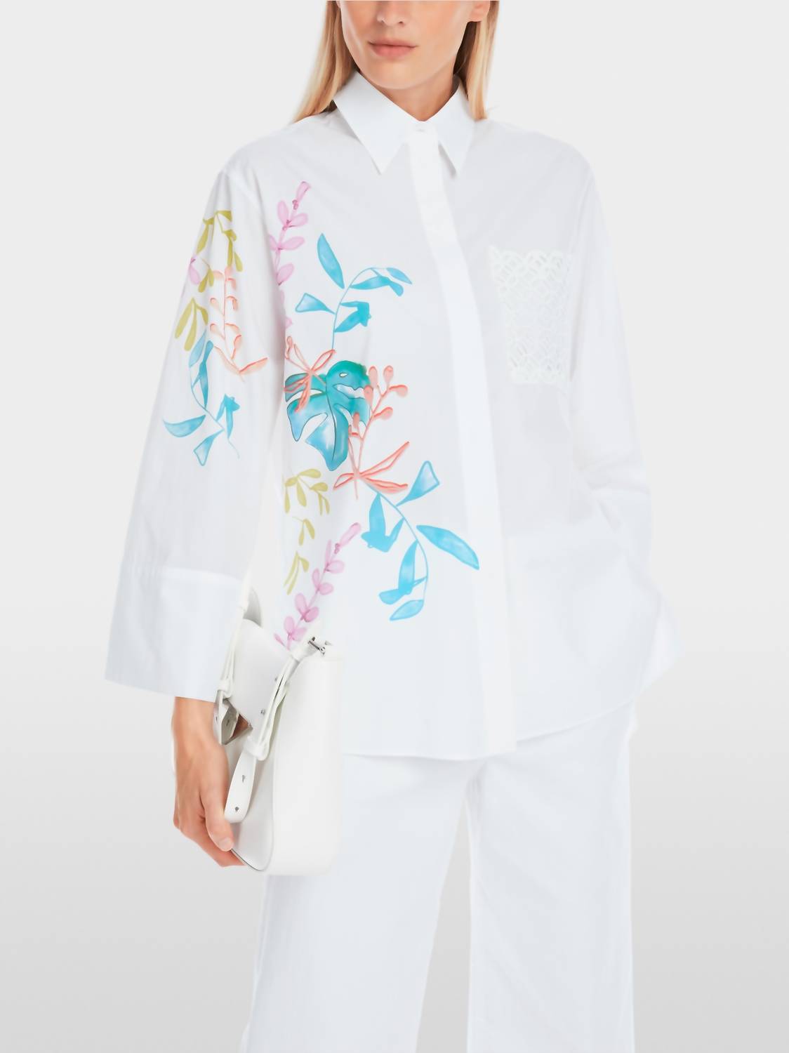 Marc Cain - Organic Cotton Shirt Blouse With Print