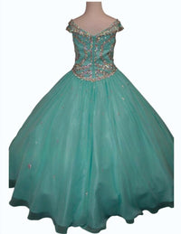 Little Rosie - Girl's Long Pageant Dress