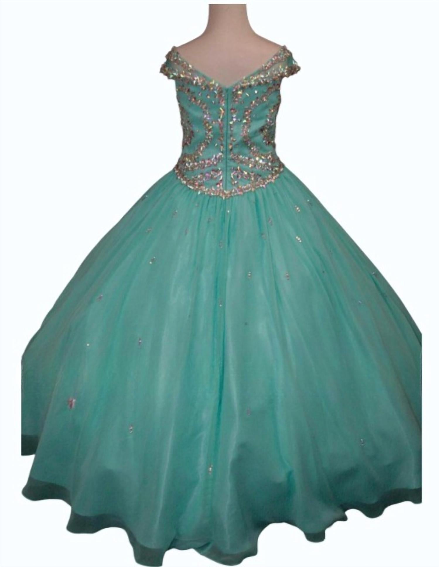 Little Rosie - Girl's Long Pageant Dress