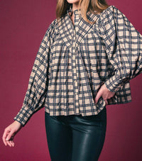 The Shirt - Plaid Shiv Ruffled Shirt