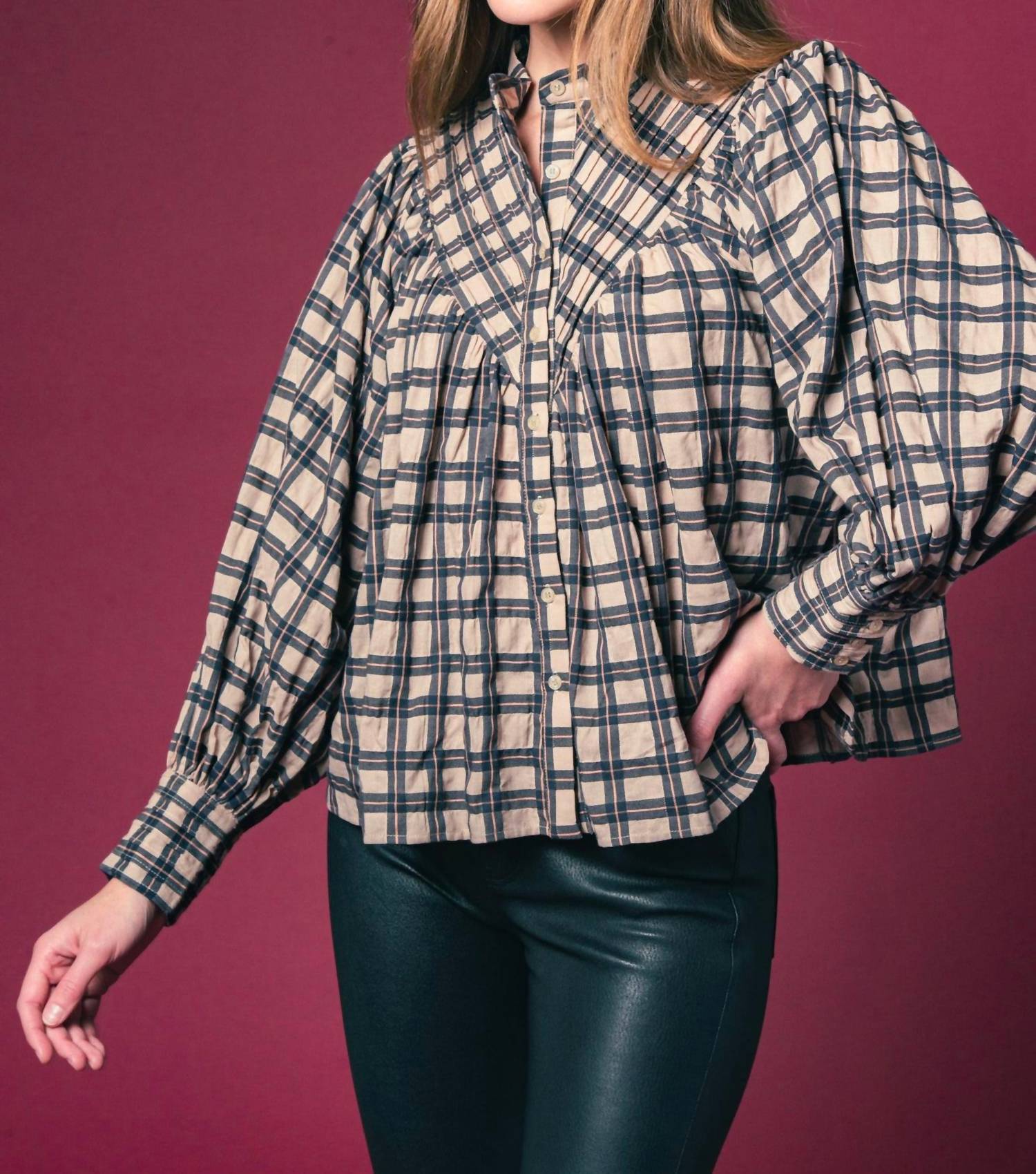 The Shirt - Plaid Shiv Ruffled Shirt