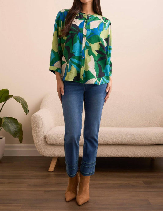 Tribal - Flowy Dolman Sleeve Blouse