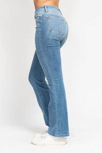 Judy Blue High Waist Bootcut Jeans in blue - women's jeans - alternate view