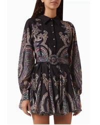 Hemant & Nandita - Omya Paisley Mini Shirtdress