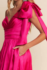 Maniju - A-line Satin Gown