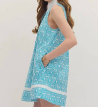 Entro - Sleeveless Shift Mini Dress