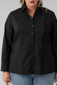 Finley - Lace Up Top
