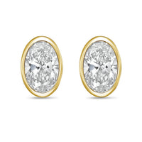 Diana M Jewels - Women's Oval Lab-grown Diamond Stud Earrings (3.00 Tcw) - Signature