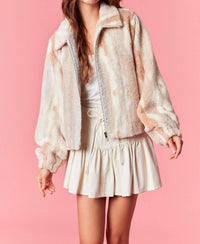Peach Love - CICELY SHERPA JACKET