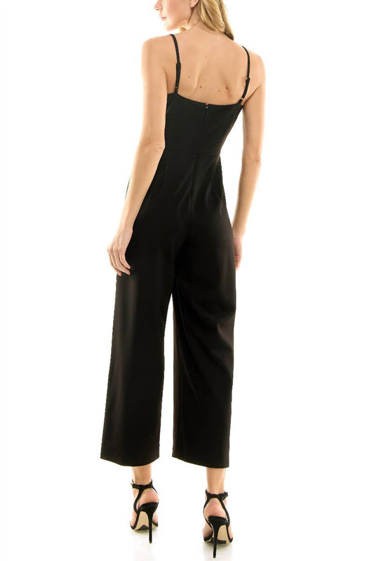 Nicole Miller - Solid Crepe Jumpsuit