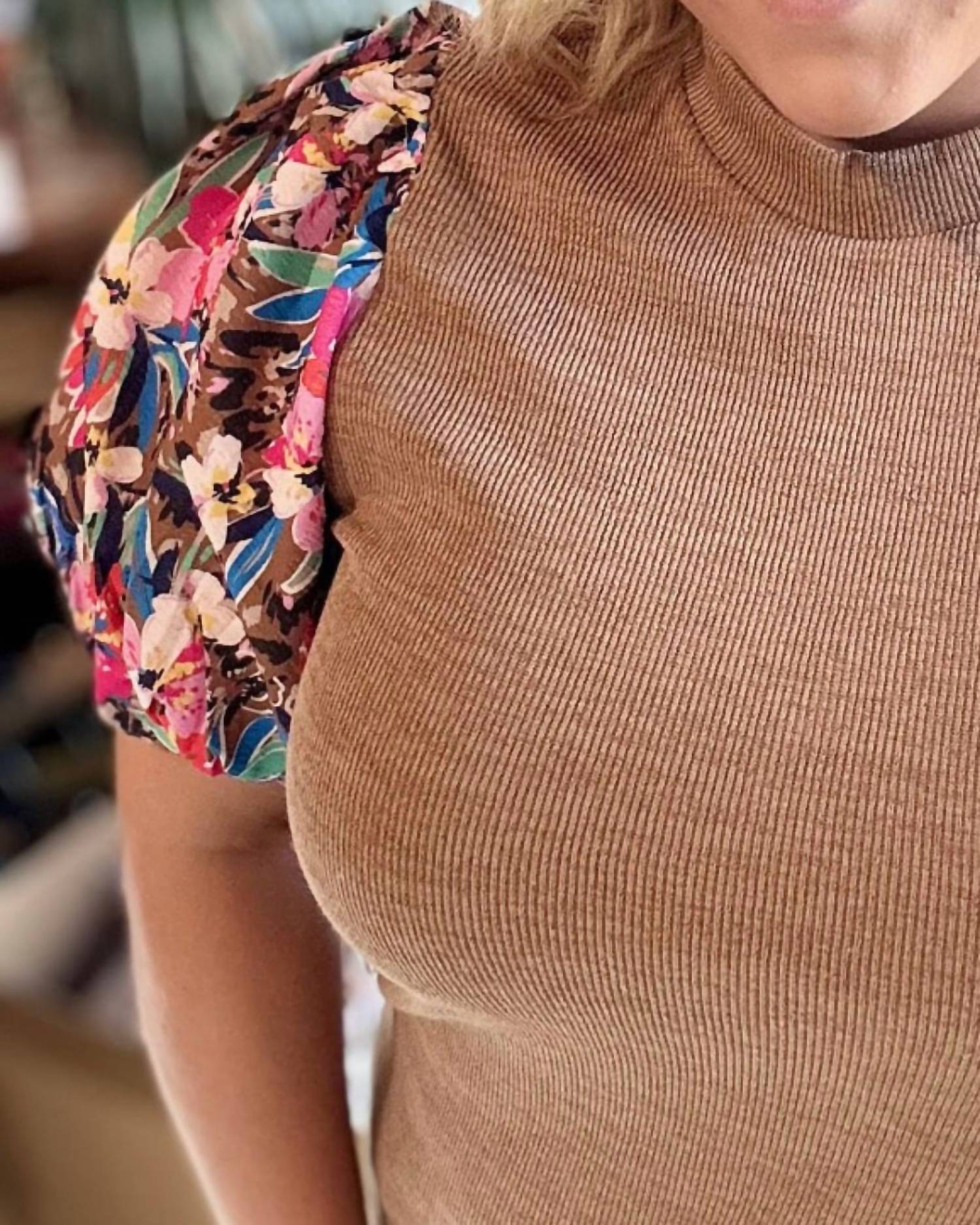 Thml - Floral Fusion Knit Top