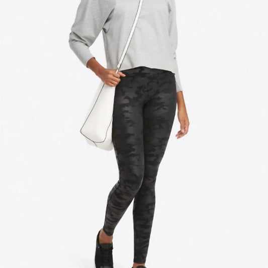 Spanx - Faux Leather Camo Leggings