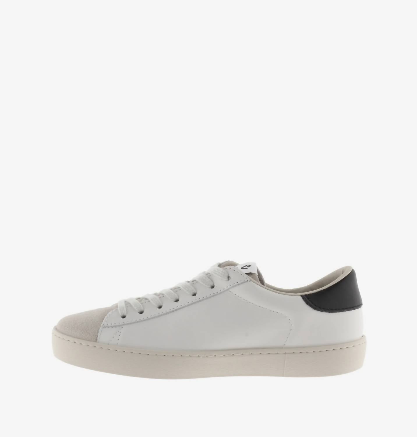 VICTORIA Women's Berlin Piel & Serraj Shoes in white black - women's sneaker - detail view