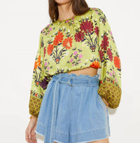 Boteh - Eden Full Sleeve Crop Top