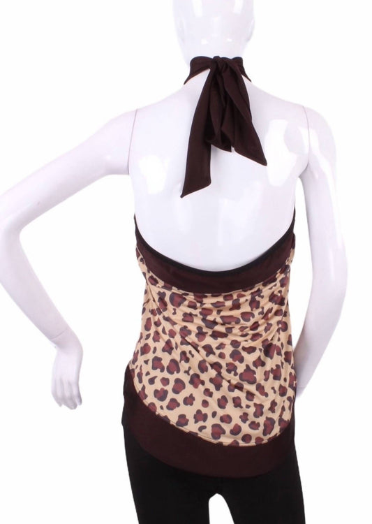 Love Love Tennis - Women's Limited Leopard Halter Top