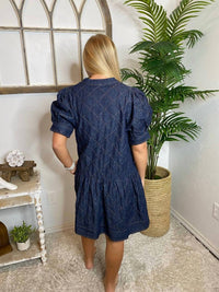 Entro - Diamond Stitch Pattern Dress