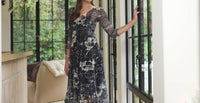 Komarov - Lace Three-quarter Sleeve Dress