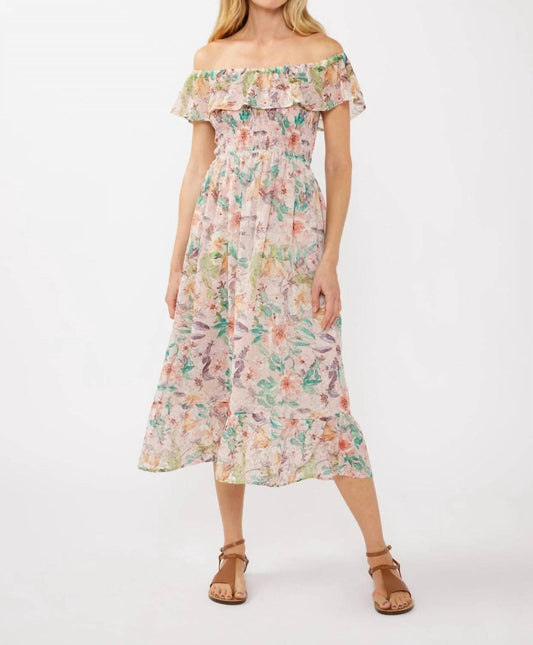 Lovestitch - Off Shoulder Tiered Maxi Dress