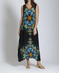 Apny - Women's V Neck Tank Maxi Dress