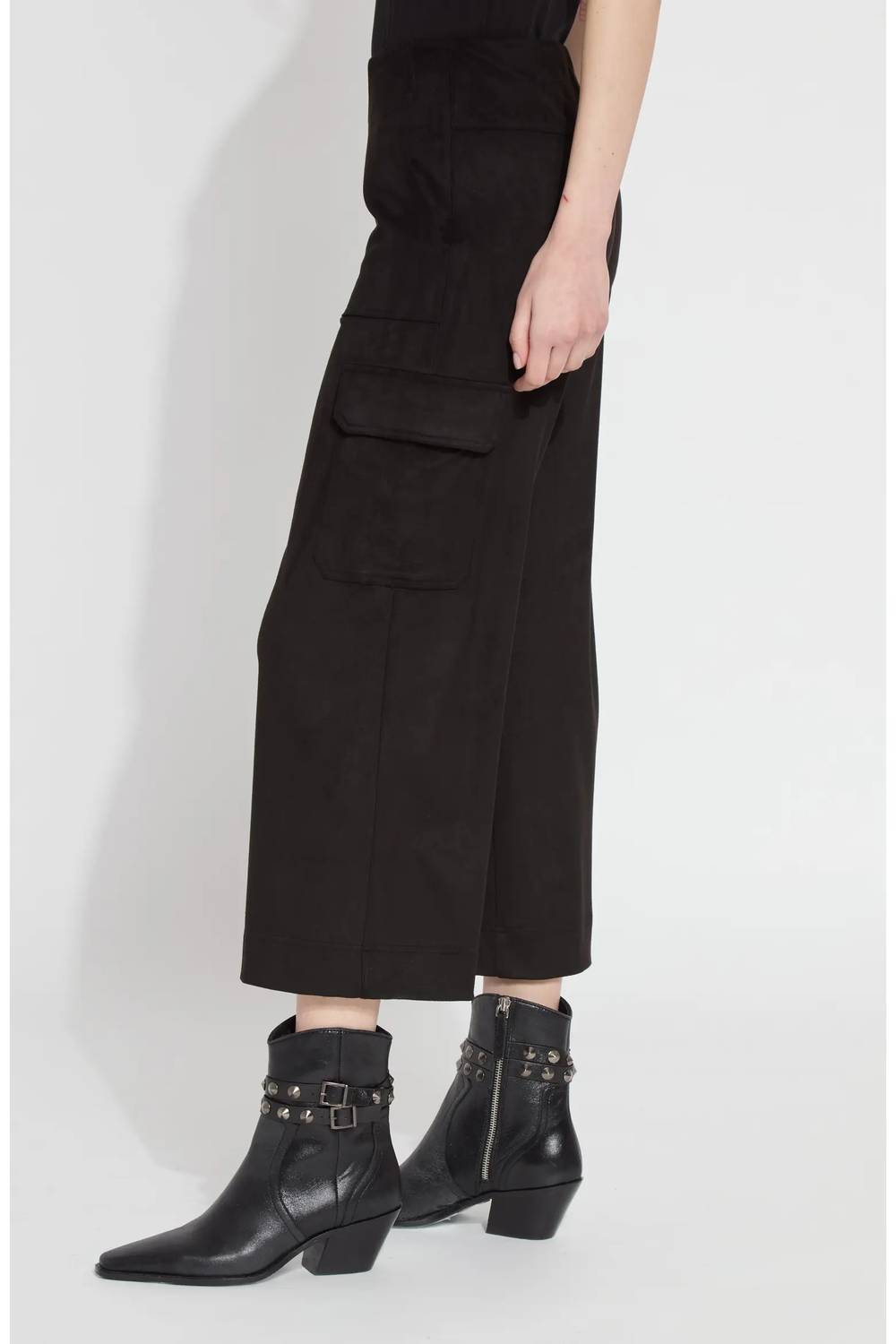 Lysse - Anita Vegan Suede Crop Cargo Pant