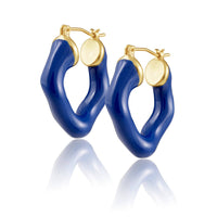 Sahira Jewelry Design - Women's Jarol Abstract Hoop Earrings