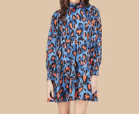 Joy Joy - Love Spots Tie Neck Tiered Dress