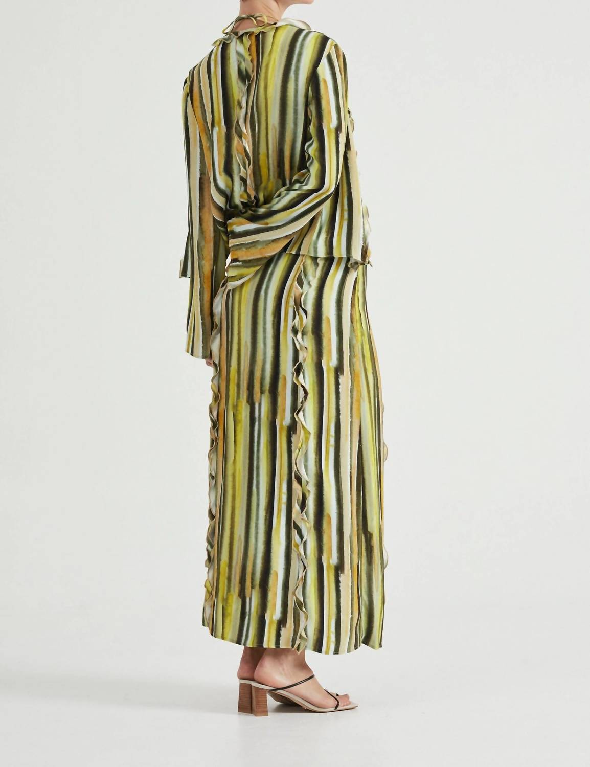 Third Form - Stroke Frill Maxi Skirt
