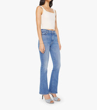 Mother High Waisted Weekender Skimp Jeans in swing and miss - women's jeans - detail view