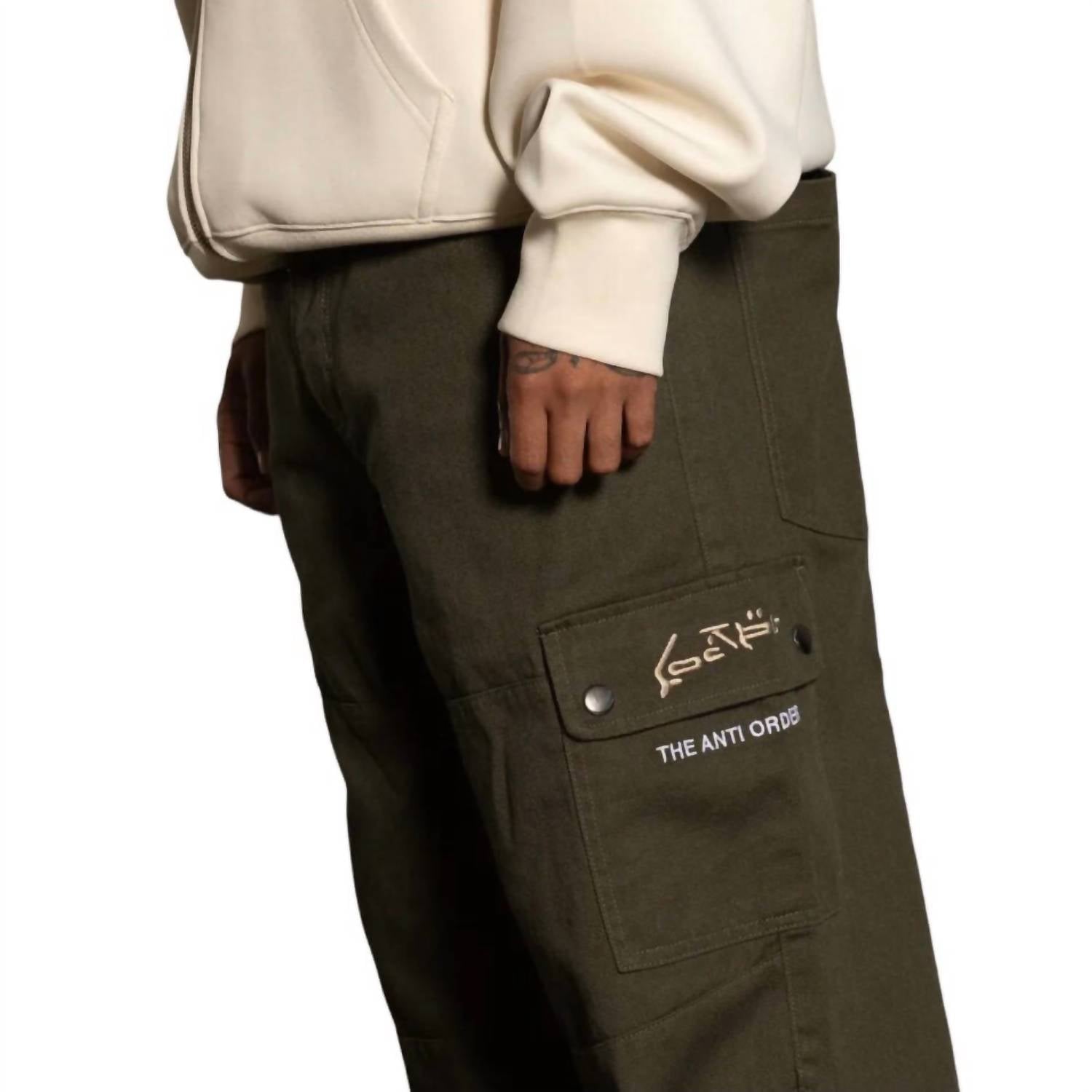 Loiter Anti Flow Cargo Pants in olive - men's pants - view 5