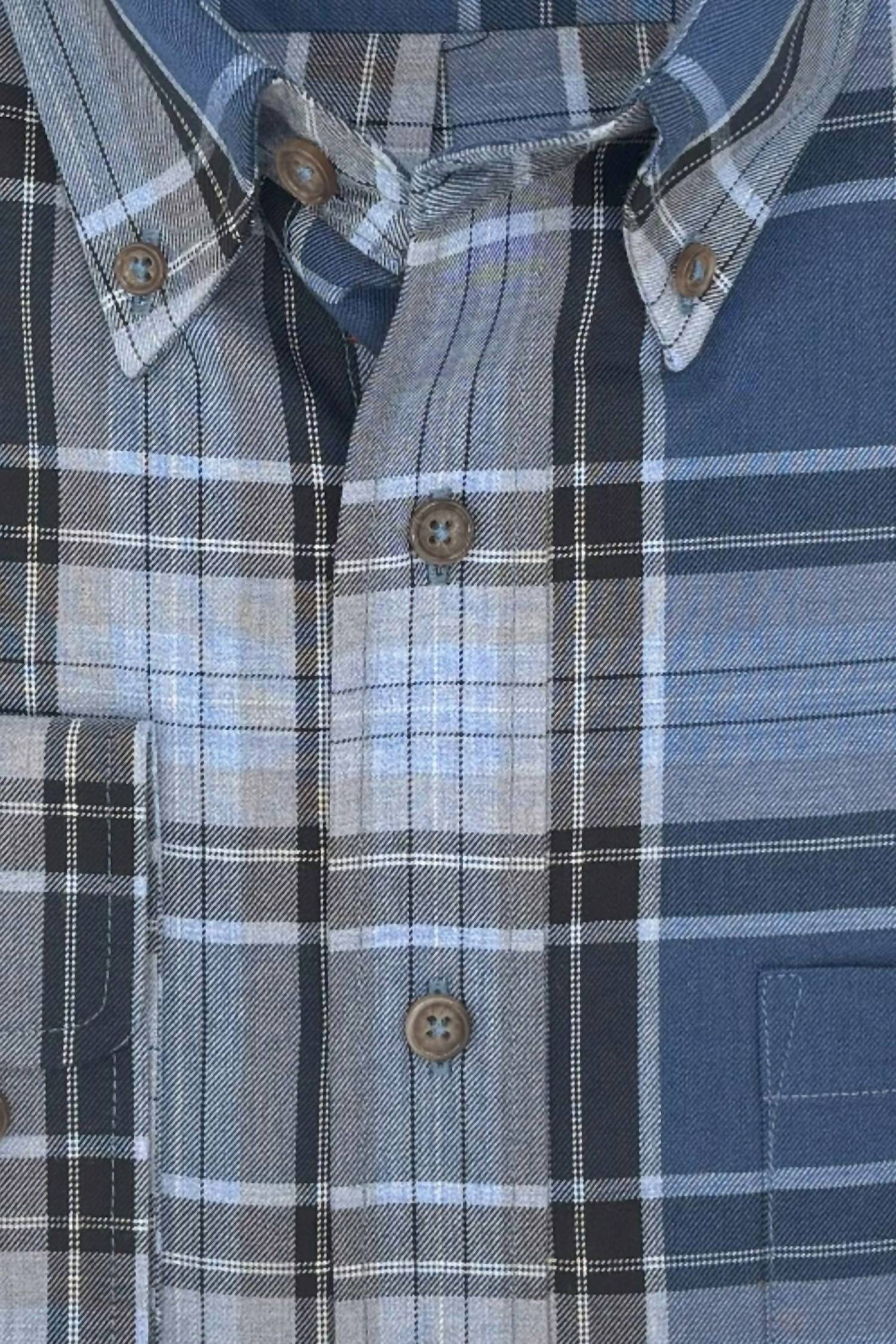 Viyella - Men's Check Button Down Shirt