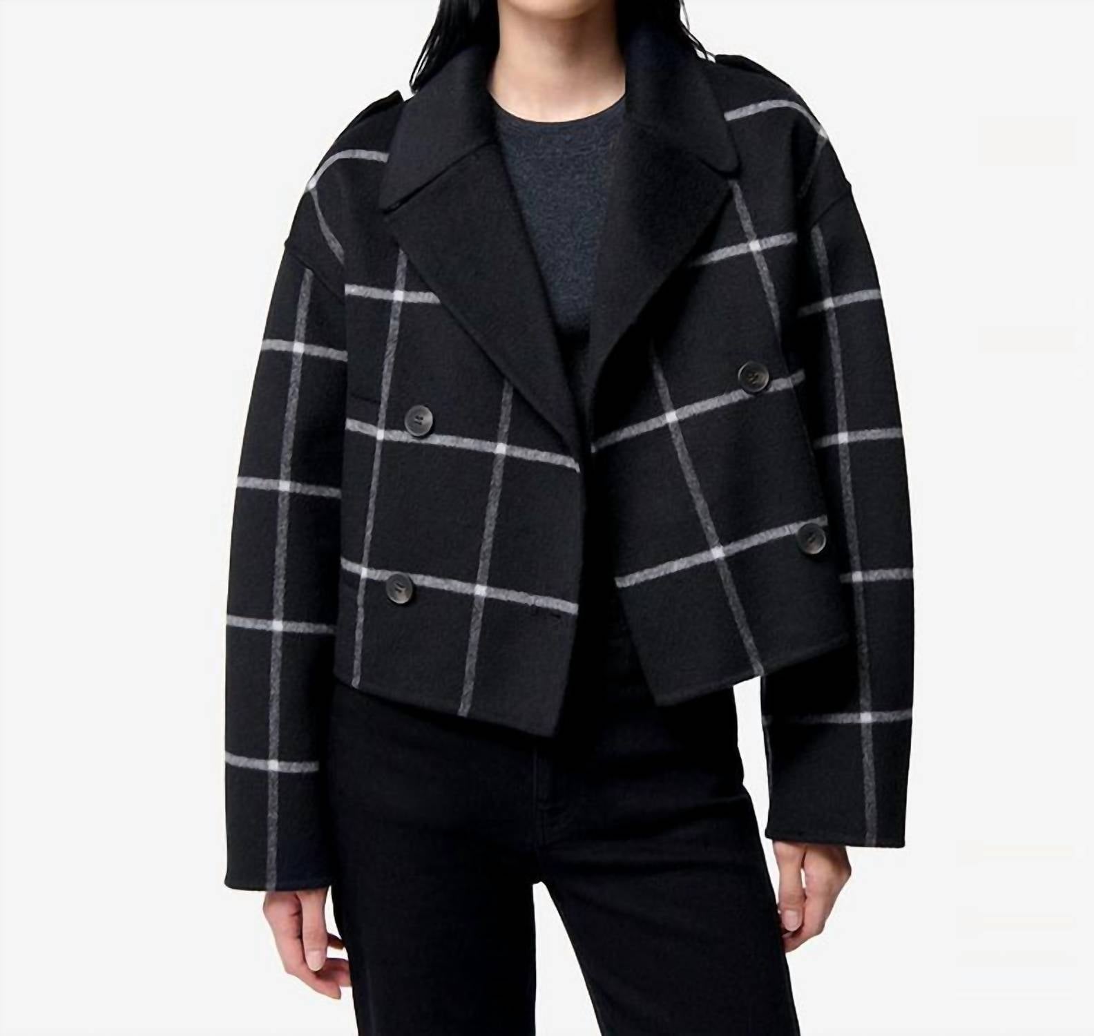 Vanessabruno - Beran Oversized Check Pattern Jacket