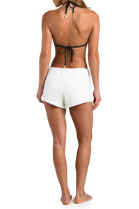 L'Agence - Fine Line Amiya Cotton Cover-up Shorts