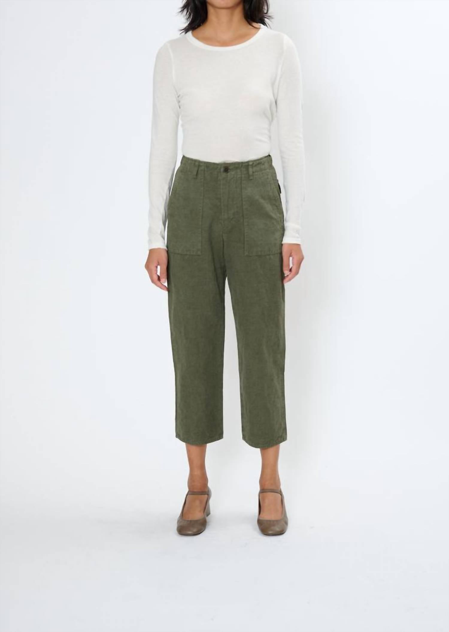 Pas De Calais - High Thread Count Cotton Linen Baker Pants