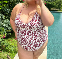 Alicia Swim - Cindy Cross Back One-piece Swimsuit - Plus