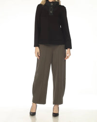 Joseph Ribkoff - Heavy Knit Pull On Barrel Pants