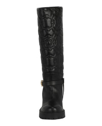 Salvatore Ferragamo Women's Shiran Knee-high Leather Boot in black - women's shoe - view 4