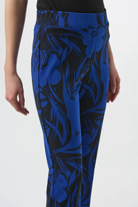 Joseph Ribkoff - Floral Print Pull On Straight Pants