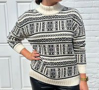 Skovhuus - Cowen Nordic Print Mock Neck Sweater