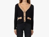 Autumn Cashmere - Fringed Trimmed V-neck Jacket