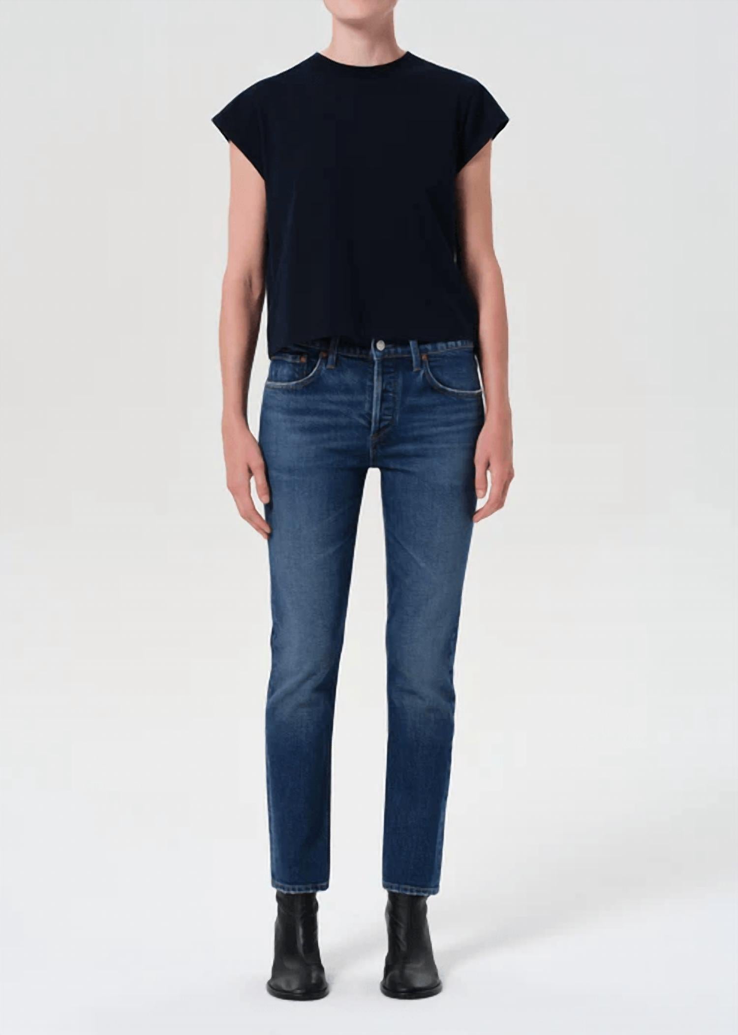 AGOLDE Cocktail Ankle Jeans in outline 1 - women's jeans