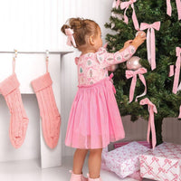 Sweet Wink - Nutcracker Trellis Long Sleeve Tutu Dress