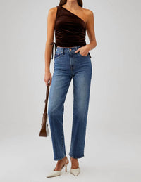 Amanda Uprichard - Ania Velvet One Shoulder Top