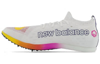 New Balance Men's Fuelcell Md-x Track Spikes in white - men's shoe - detail view