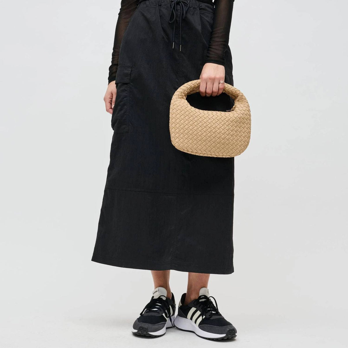 Sol And Selene - Women's Dream Small Woven Neoprene Hobo Bag