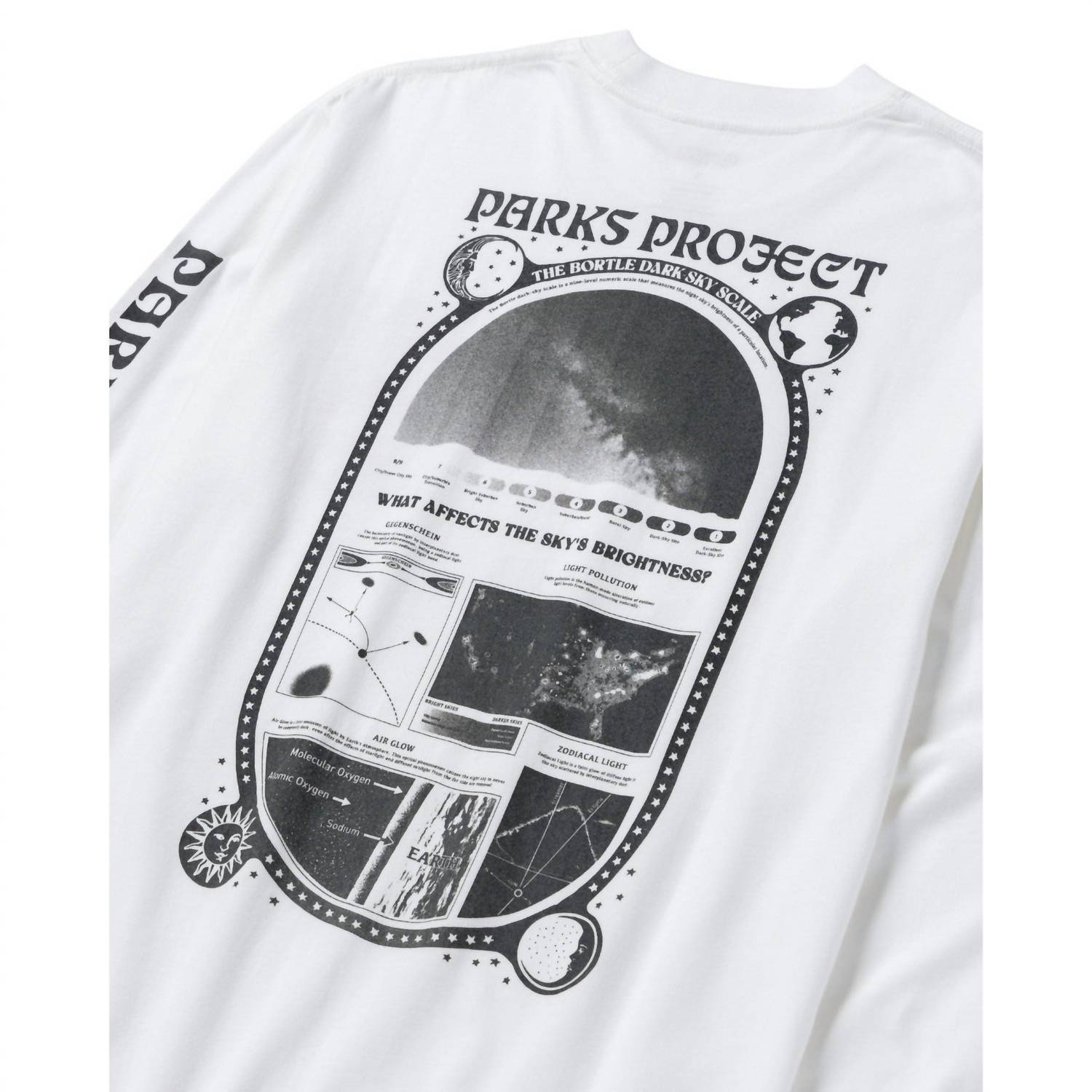 Parks Project Unisex Dark Sky Scale Long Sleeve Tee in marshmallow - women's long sleeve top - view 8
