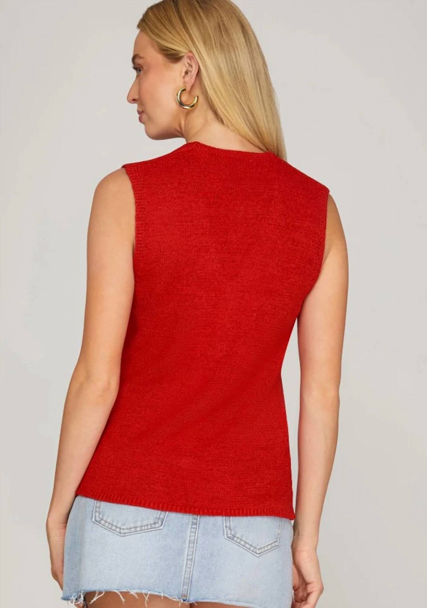 She + Sky - Briella Button Down Vest
