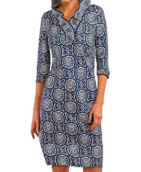 Gretchen Scott - Sultan's Dining Room Quarter Sleeve Ruffneck Mini Dress