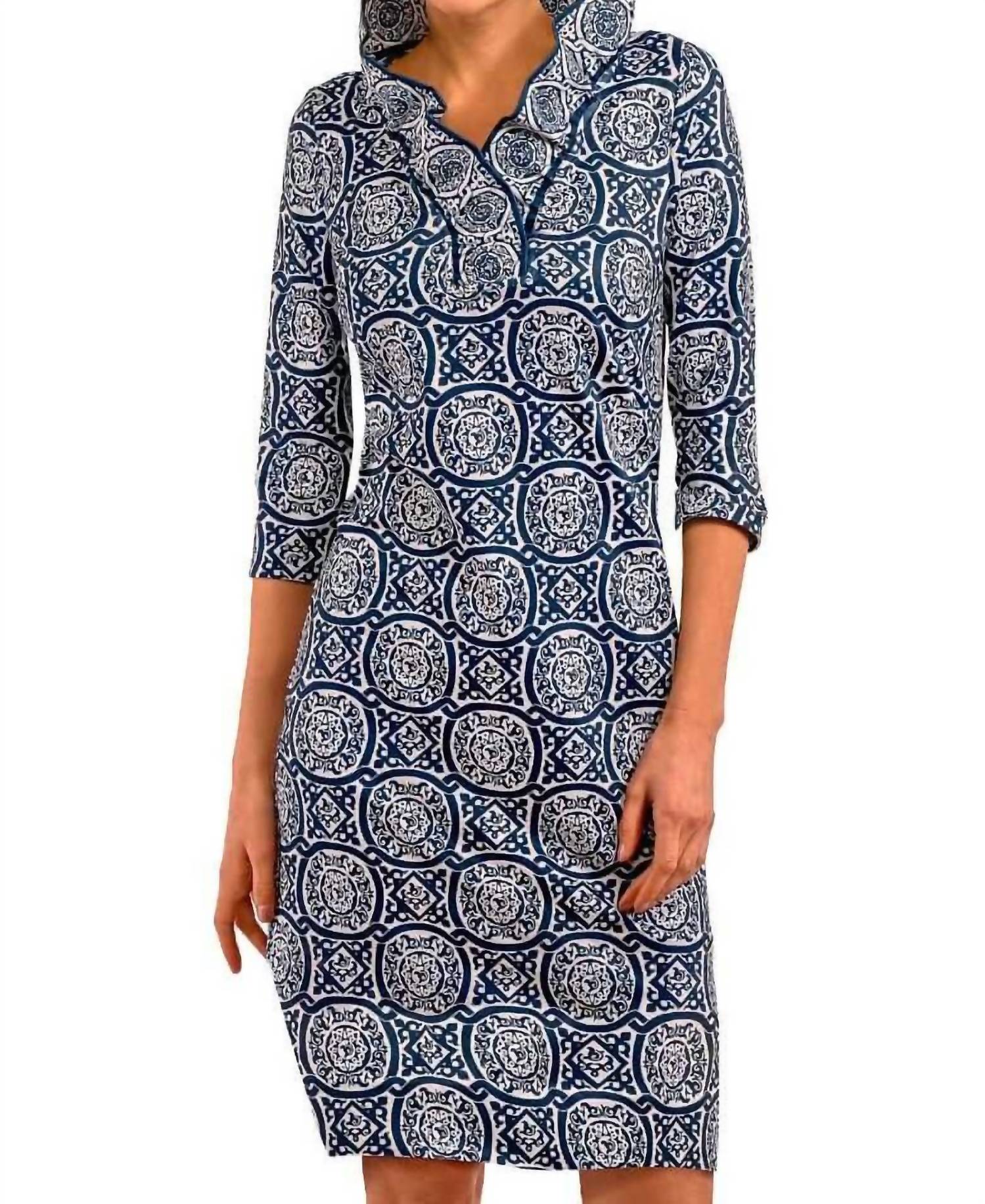 Gretchen Scott - Sultan's Dining Room Quarter Sleeve Ruffneck Mini Dress