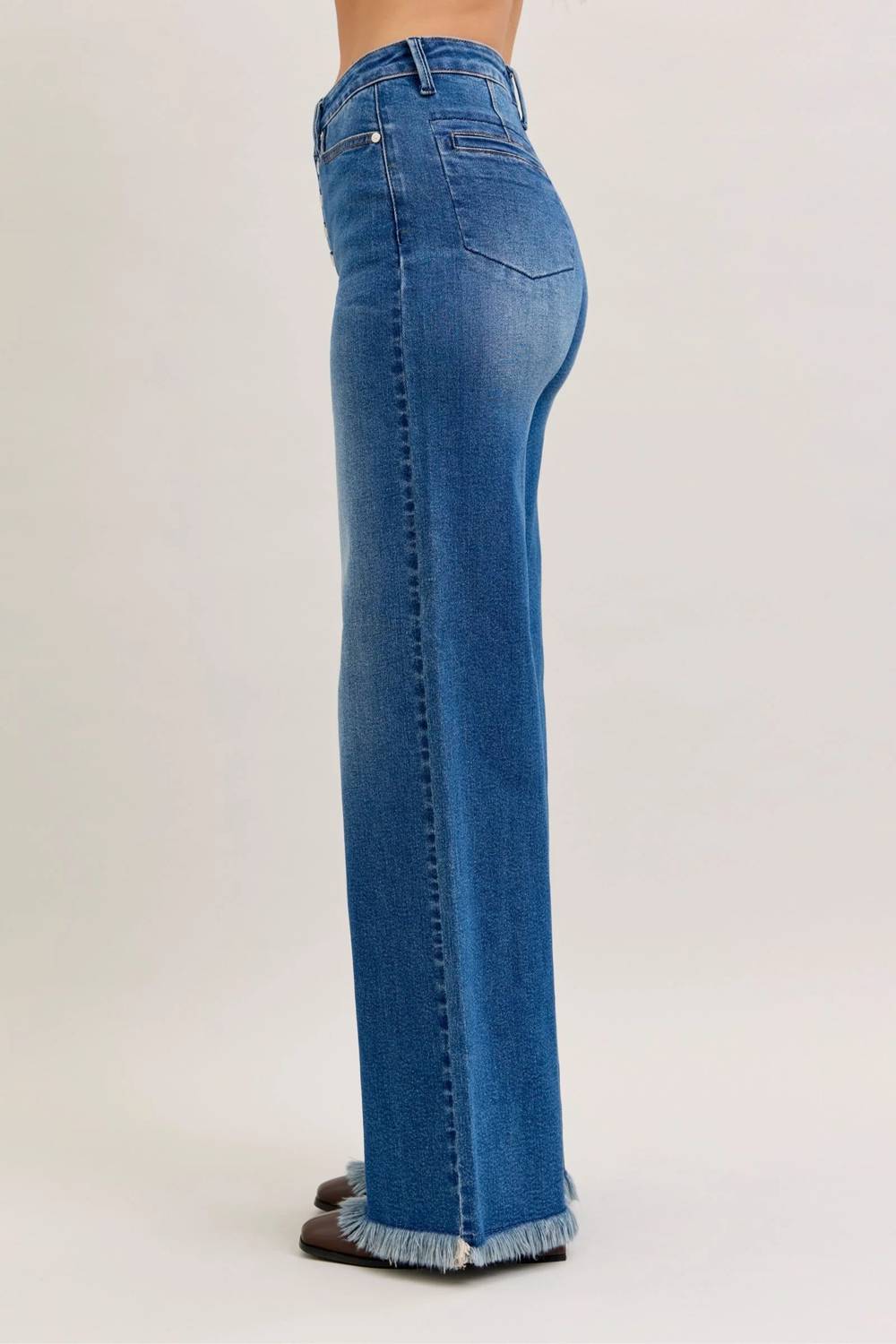 Judy Blue - High Waist Column Straight Button Fly Jeans