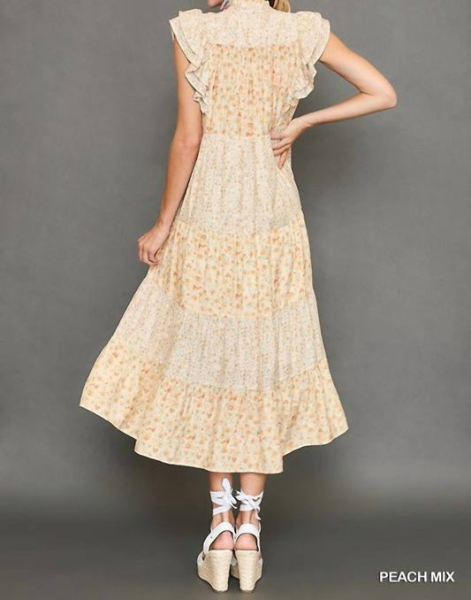 Umgee - Floral Print Midi Dress